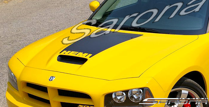 Custom Dodge Charger Hood  Sedan (2005 - 2010) - $980.00 (Manufacturer Sarona, Part #DG-002-HD)